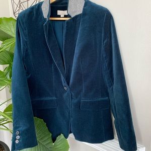 LOFT Emerald Green Single Button Blazer